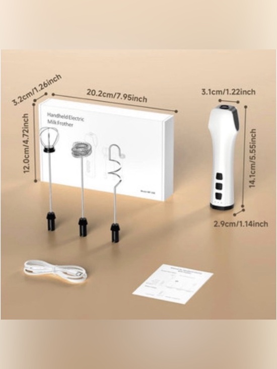 Other - Electric Handheld Milk Frother - White
